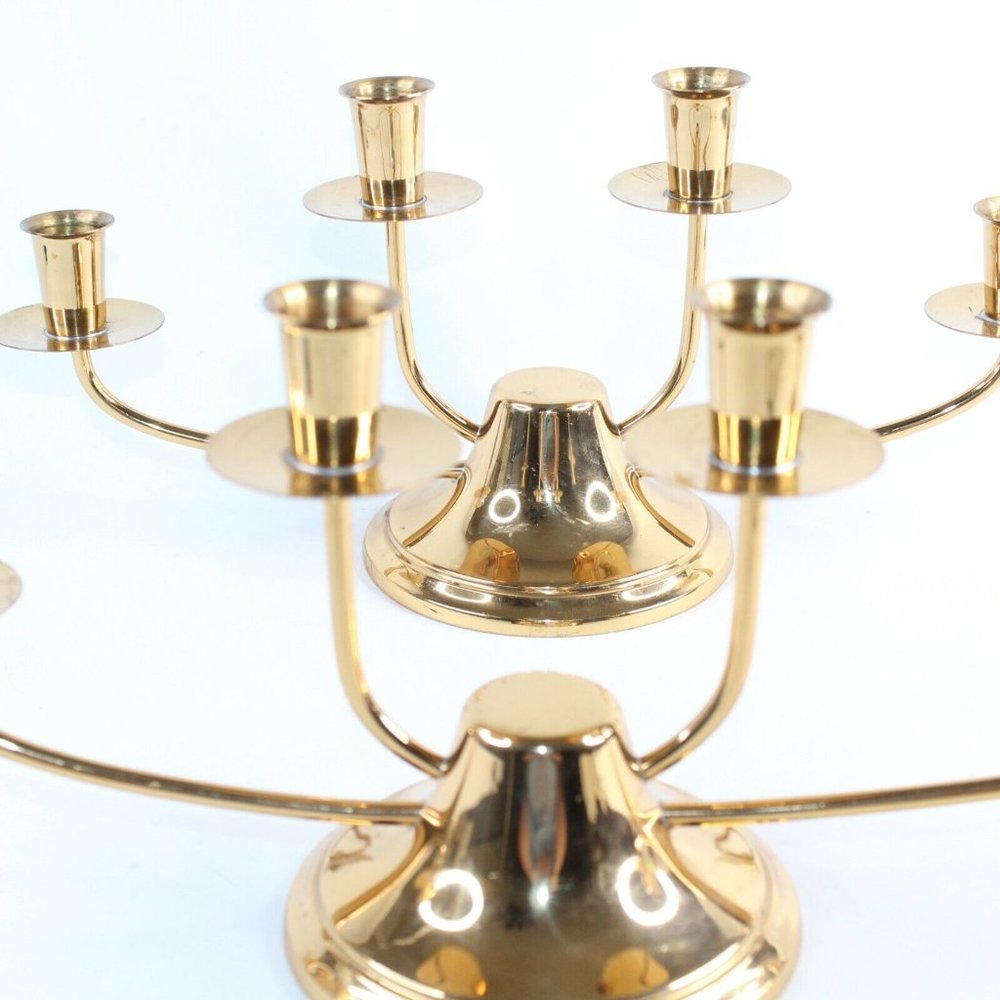 Vintage Mid Century Saxton Inc California  Candlestick Candelabra Holder 2 PC Lo - Picture 4 of 7